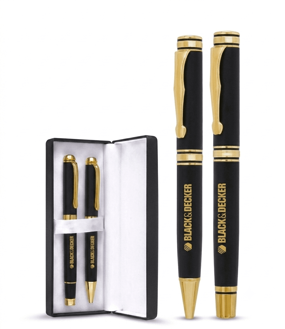 Metalic black & gold