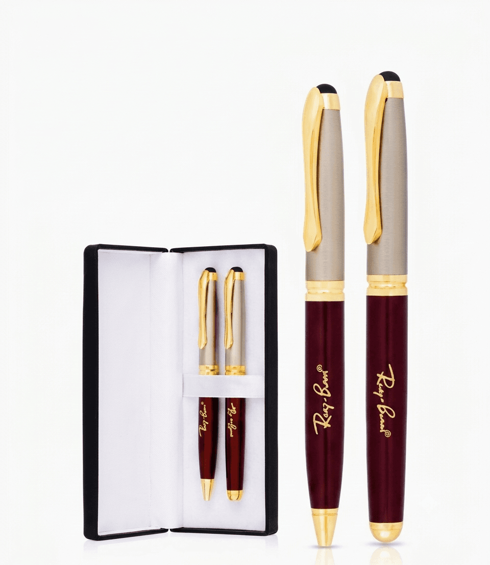 Metalic gold and marhoon Pen